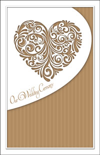 Wedding Program Cover Template 6B - Graphic 6